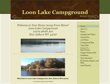 Tablet Screenshot of loonlake-campground.com